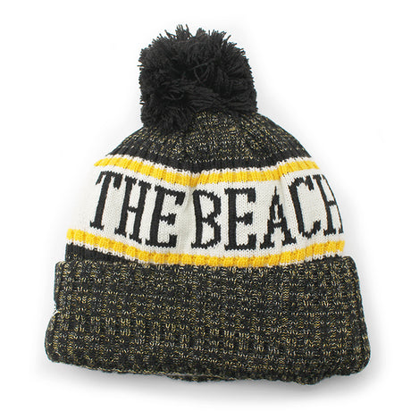 ニューエラ ニットキャップ ビーニー ロングビーチ ステート 49ERS NCAA STOCK SPORT KNIT BEANIE CAP BLACK