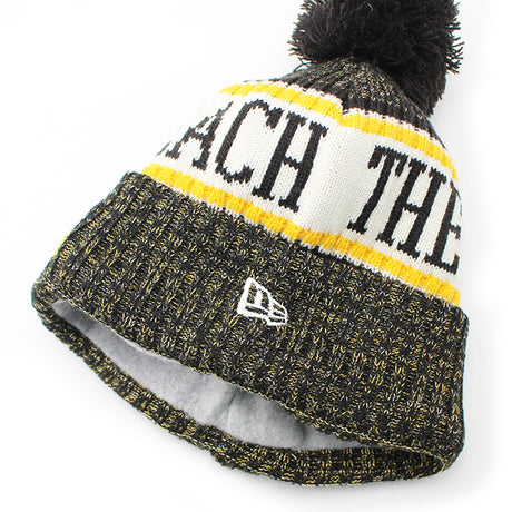 ニューエラ ニットキャップ ビーニー ロングビーチ ステート 49ERS NCAA STOCK SPORT KNIT BEANIE CAP BLACK