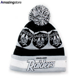 ニューエラ ニット ビーニー オークランド レイダース NFL REPEATER SCRIPT KNIT BEANIE BLACK