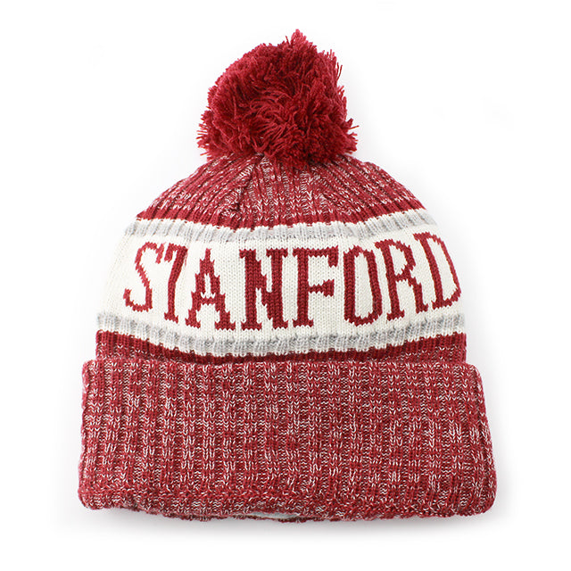 ニューエラ ニットキャップ ビーニー スタンフォード カージナル NCAA STOCK SPORT KNIT BEANIE CAP CRIMSON