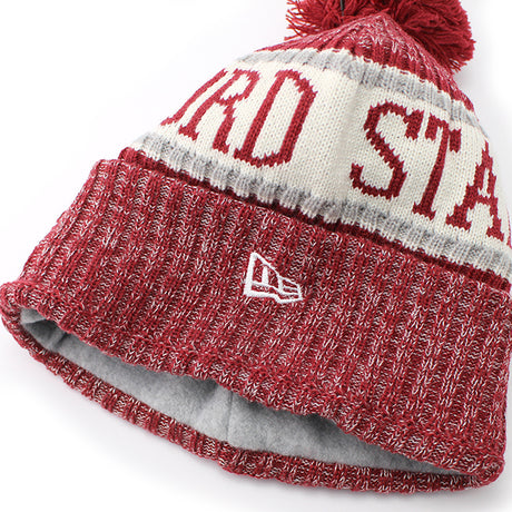 ニューエラ ニットキャップ ビーニー スタンフォード カージナル NCAA STOCK SPORT KNIT BEANIE CAP CRIMSON