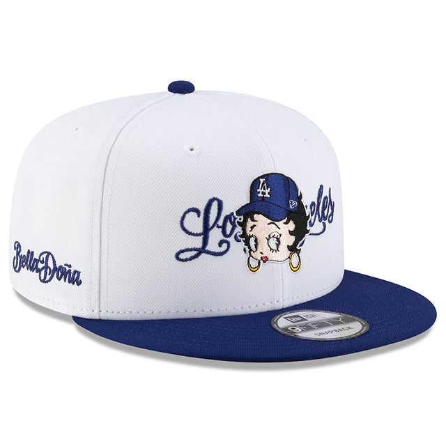 海外取寄 ニューエラ キャップ 9FIFTY ロサンゼルス ドジャース ベラ ドーニャ BETTY BOOP SNAPBACK CAP WHITE-ROYAL BLUE