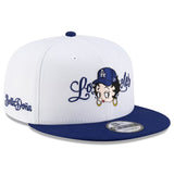 海外取寄 ニューエラ キャップ 9FIFTY ロサンゼルス ドジャース ベラ ドーニャ BETTY BOOP SNAPBACK CAP WHITE-ROYAL BLUE