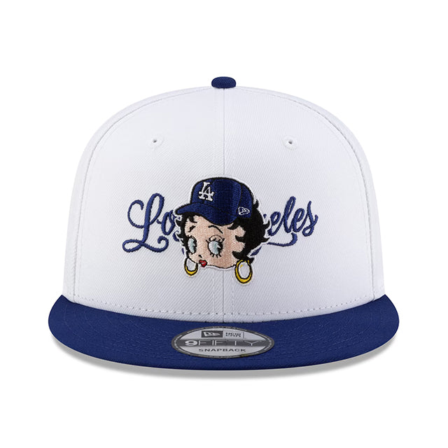 海外取寄 ニューエラ キャップ 9FIFTY ロサンゼルス ドジャース ベラ ドーニャ BETTY BOOP SNAPBACK CAP WHITE-ROYAL BLUE