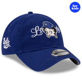 海外取寄 ニューエラ キャップ 子供用 9TWENTY ロサンゼルス ドジャース ベラ ドーニャ YOUTH BETTY BOOP STRAPBACK CAP ROYAL BLUE