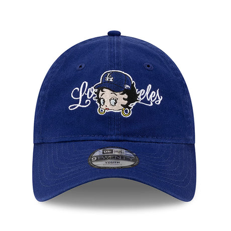 海外取寄 ニューエラ キャップ 子供用 9TWENTY ロサンゼルス ドジャース ベラ ドーニャ YOUTH BETTY BOOP STRAPBACK CAP ROYAL BLUE