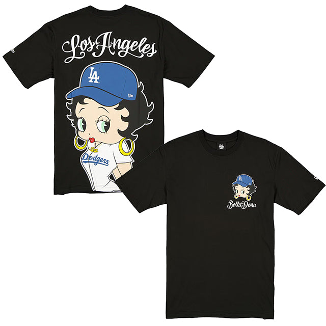 海外取寄 ニューエラ Tシャツ ロサンゼルス ドジャース ベラ ドーニャ BETTY BOOP OVER SIZED T-SHIRT BLACK