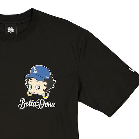 海外取寄 ニューエラ Tシャツ ロサンゼルス ドジャース ベラ ドーニャ BETTY BOOP OVER SIZED T-SHIRT BLACK