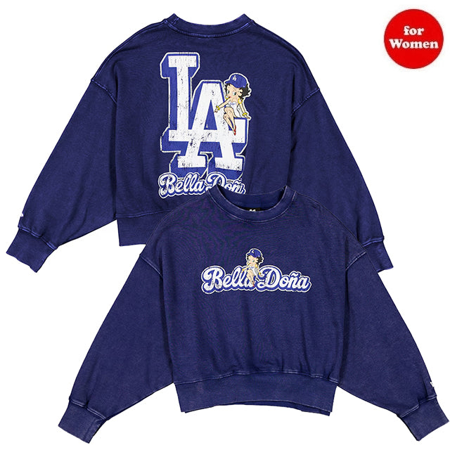 海外取寄 女性用 ニューエラ スウェットシャツ ロサンゼルス ドジャース ベラ ドーニャ WOMEN'S BETTY BOOP SWEATSHIRT DARK BLUE