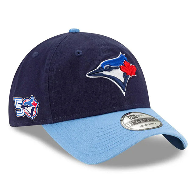 トロント ブルージェイズ50周年記念モデル ニューエラ キャップ 9TWENTY MLB 50th ANNIVERSARY STRAPBACK CAP ALTERNATE-4 NAVY LIGHT BLUE