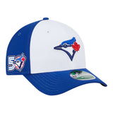 トロント ブルージェイズ50周年記念モデル ニューエラ キャップ 9FORTY M-CROWN MLB 50th ANNIVERSARY SNAPBACK CAP ALTERNATE-3 WHITE ROYAL BLUE