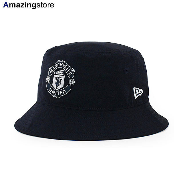 ニューエラ バケットハット マンチェスター ユナイテッド FC PREMIER LEAGUE RUBBER WOVEN BUCKET HAT NAVY