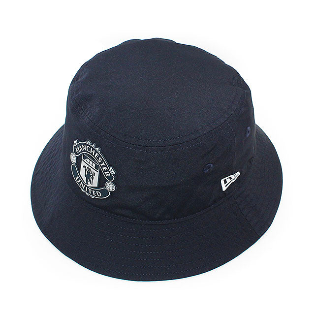 ニューエラ バケットハット マンチェスター ユナイテッド FC PREMIER LEAGUE RUBBER WOVEN BUCKET HAT NAVY