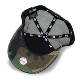 ニューエラ キャップ 9FORTY メッシュキャップ ロサンゼルス ドジャース D-FRAME TRUCKER MESH CAP BATTALION WOODLAND CAMO