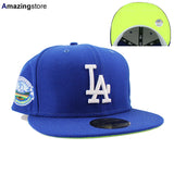 ニューエラ 59FIFTY ロサンゼルス ドジャース MLB DODGER STADIUM 50TH ANNIVERSARY YELLOW-BOTTOM FITTED CAP ROYAL BLUE