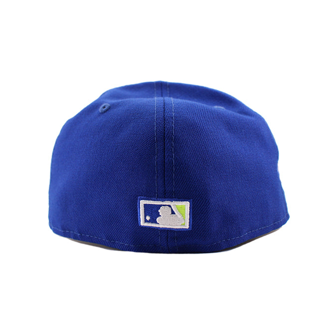 ニューエラ 59FIFTY ロサンゼルス ドジャース MLB DODGER STADIUM 50TH ANNIVERSARY YELLOW-BOTTOM FITTED CAP ROYAL BLUE