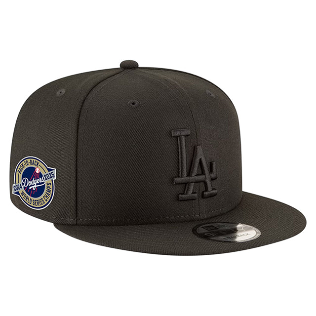 ワールドシリーズ2連覇モデル 海外取寄 ニューエラ キャップ 9FIFTY ロサンゼルス ドジャース MLB BACK2BACK WORLD SERIES CHAMPIONS SNAPBACK CAP BLACKOUT