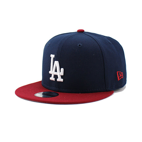 子供用 ニューエラ キャップ 9FIFTY スナップバック ロサンゼルス ドジャース YOUTH MLB TEAM BASIC SNAPBACK CAP NAVY CARDINAL LOS ANGELES DODGERS