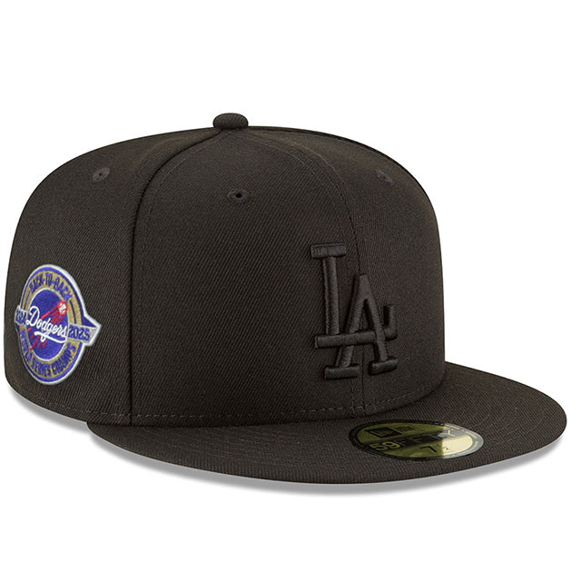 ワールドシリーズ2連覇モデル ニューエラ キャップ 59FIFTY ロサンゼルス ドジャース MLB BACK2BACK WORLD SERIES CHAMPIONS FITTED CAP BLACKOUT