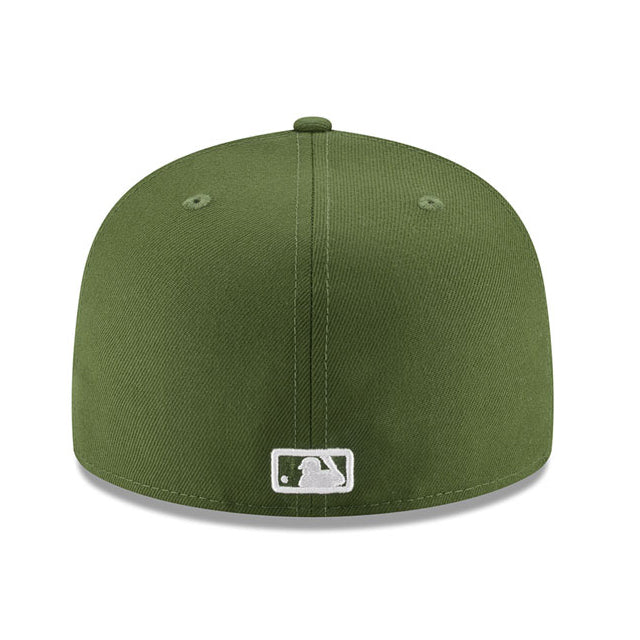 ワールドシリーズ2連覇モデル ニューエラ キャップ 59FIFTY ロサンゼルス ドジャース MLB BACK2BACK WORLD SERIES CHAMPIONS FITTED CAP OLIVE-WHITE