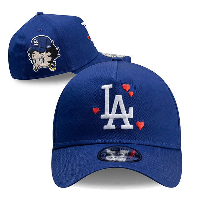 海外取寄 ニューエラ キャップ 9FORTY スナップバック ロサンゼルス ドジャース ベラ ドーニャ BETTY BOOP A- FRAME SNAPBACK CAP ROYAL BLUE