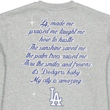 海外取寄 女性用 ニューエラ スウェットシャツ ロサンゼルス ドジャース ベラ ドーニャ WOMEN'S PULLOVER SWEATSHIRT GREY