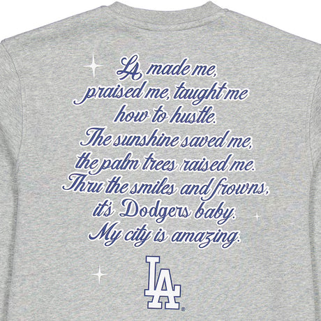 海外取寄 女性用 ニューエラ スウェットシャツ ロサンゼルス ドジャース ベラ ドーニャ WOMEN'S PULLOVER SWEATSHIRT GREY