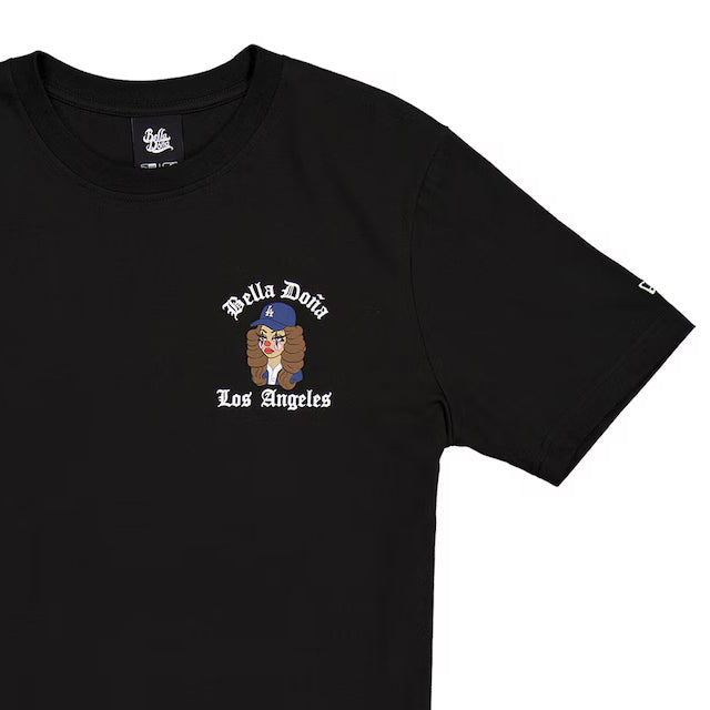 海外取寄 女性用 ニューエラ Tシャツ ロサンゼルス ドジャース ベラ ドーニャ WOMEN'S T-SHIRT BLACK