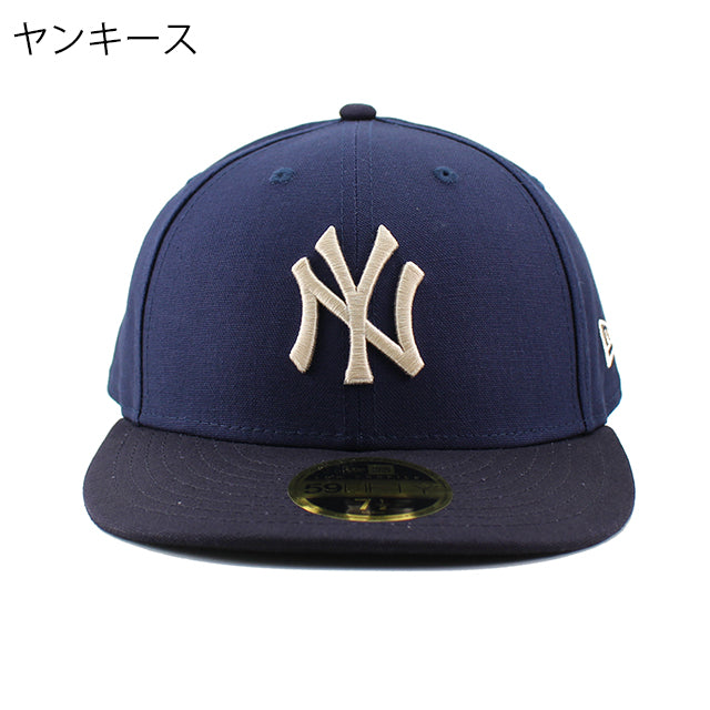 [New Era]★25SS★韓国人気★MLB DUCK CANVAS SIZE CAP New Era Cap Black Duck Canvas Camper Strapback Hat