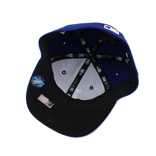 2024 ポストシーズンモデル 子供用 ニューエラ キャップ 59FIFTY ロサンゼルス ドジャース YOUTH MLB POSTSEASON ON-FIELD AUTHENTIC GAME FITTED CAP ROYAL BLUE