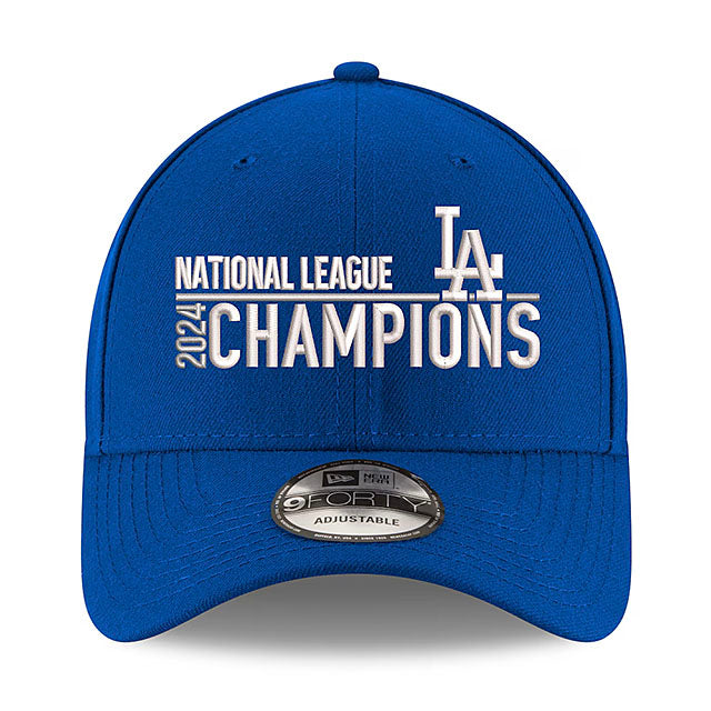 2024 ナ・リーグ ディビジョンチャンピオンモデル ニューエラ キャップ 9FORTY ロサンゼルス ドジャース POSTSEASON NATIONAL LEAGUE DIVISION CHAMPIONS ADJUSTABLE CAP BLUE