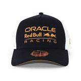 ニューエラ メッシュキャップ オラクル レッドブル レーシング REPREVE E-FRAME TRUCKER MESH CAP NAVY
