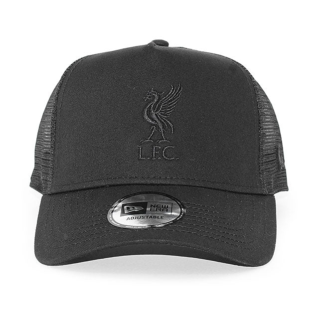 ニューエラ キャップ リヴァプール FC PREMIER LEAGUE E-FRAME TRUCKER MESH CAP BLACKOUT
