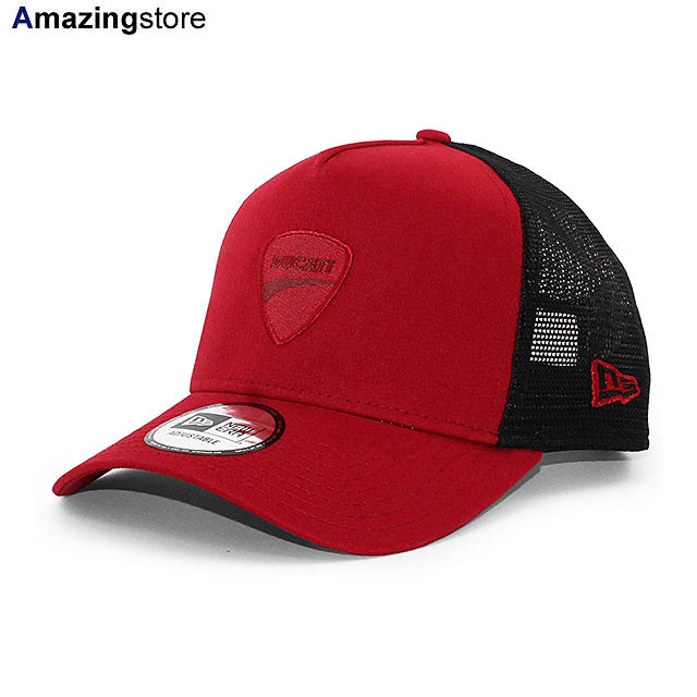 ニューエラ メッシュキャップ ドゥカティ コルセ CORSE E-FRAME TRUCKER MESH SNAPBACK CAP RED