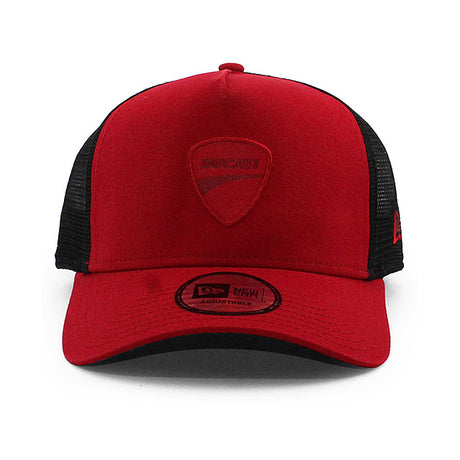 ニューエラ メッシュキャップ ドゥカティ コルセ CORSE E-FRAME TRUCKER MESH SNAPBACK CAP RED