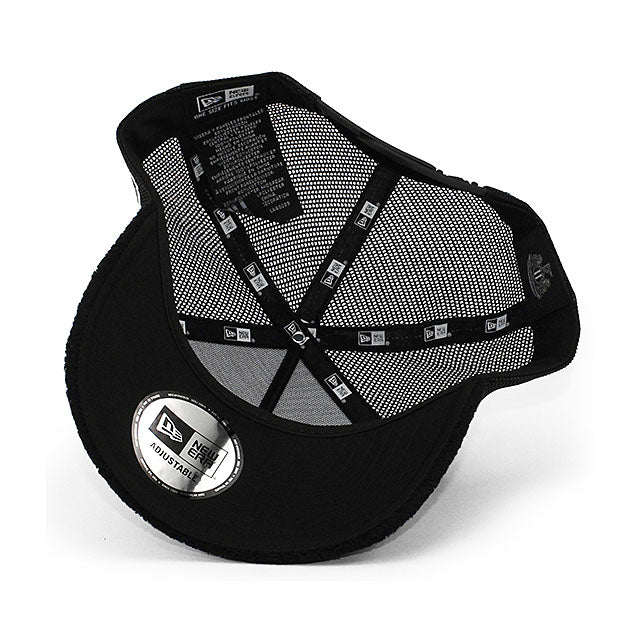 ニューエラ キャップ ニューカッスル ユナイテッドFC PREMIER TERRY CLOTH E-FRAME TRUCKER MESH CAP BLACK