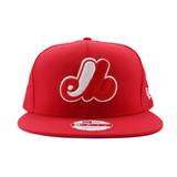 ニューエラ キャップ 9FIFTY スナップバック モントリオール エクスポズ MLB COOP TEAM-BASIC SNAPBACK CAP RED WHITE