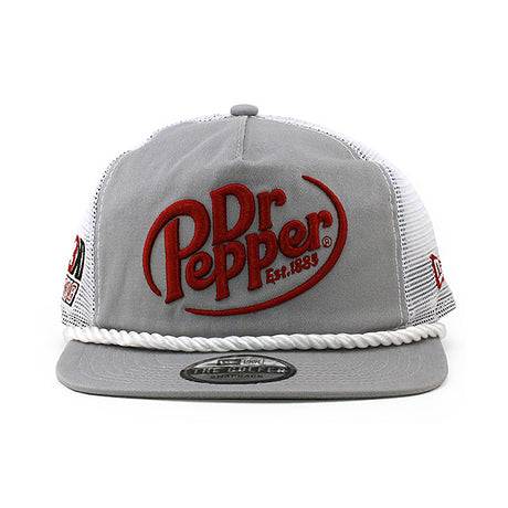 ニューエラ メッシュキャップ GOLFER ナスカー ダレル ウォレス Dr. Pepper MESH CAP GREY