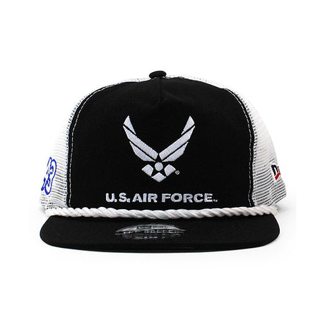 ニューエラ メッシュキャップ GOLFER ナスカー エリック ジョーンズ U.S. AIR FORCE MESH CAP BLACK