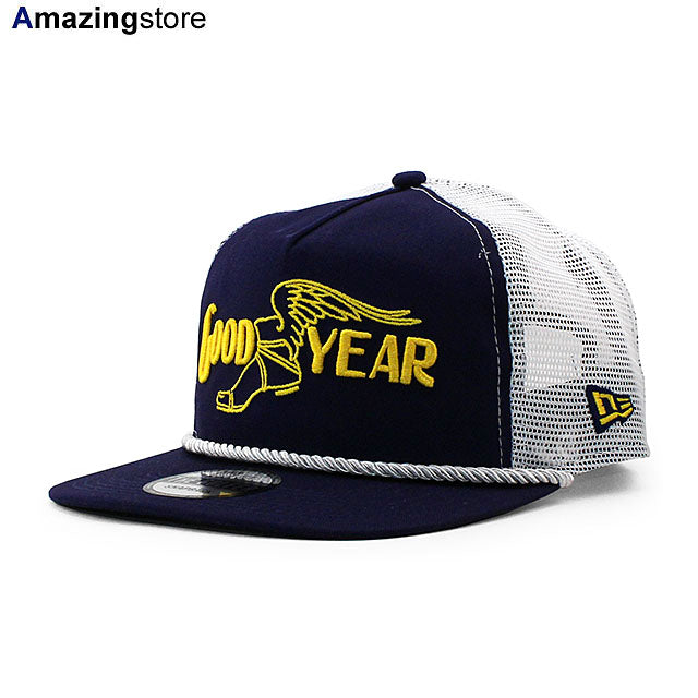 ニューエラ メッシュキャップ GOLFER ナスカー GOODYEAR MESH CAP NAVY
