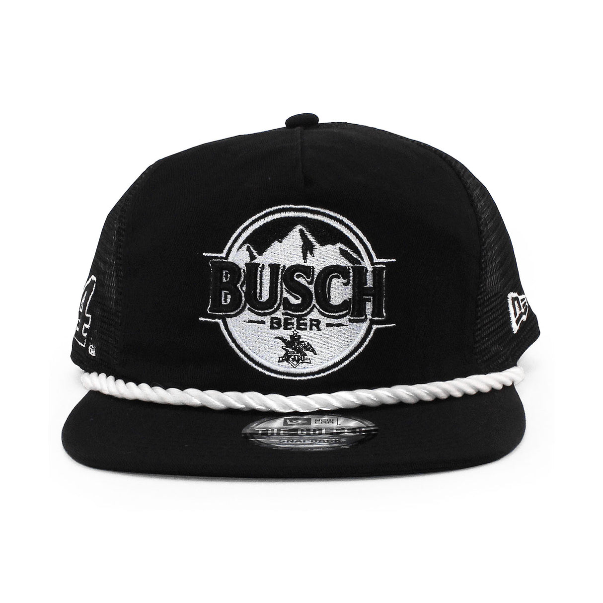 ニューエラ メッシュキャップ GOLFER ナスカー ケヴィン ハーヴィック BUSCH BEER MESH SNAPBACK CAP BLACK