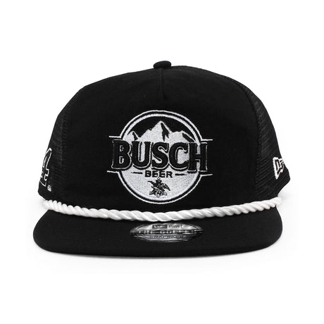 ニューエラ メッシュキャップ GOLFER ナスカー ケヴィン ハーヴィック BUSCH BEER MESH SNAPBACK CAP BLACK