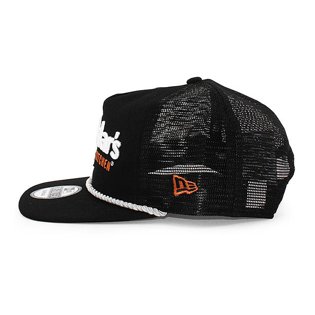 ニューエラ メッシュキャップ GOLFER ナスカー カイル ブッシュ Cheddar's MESH SNAPBACK CAP BLACK