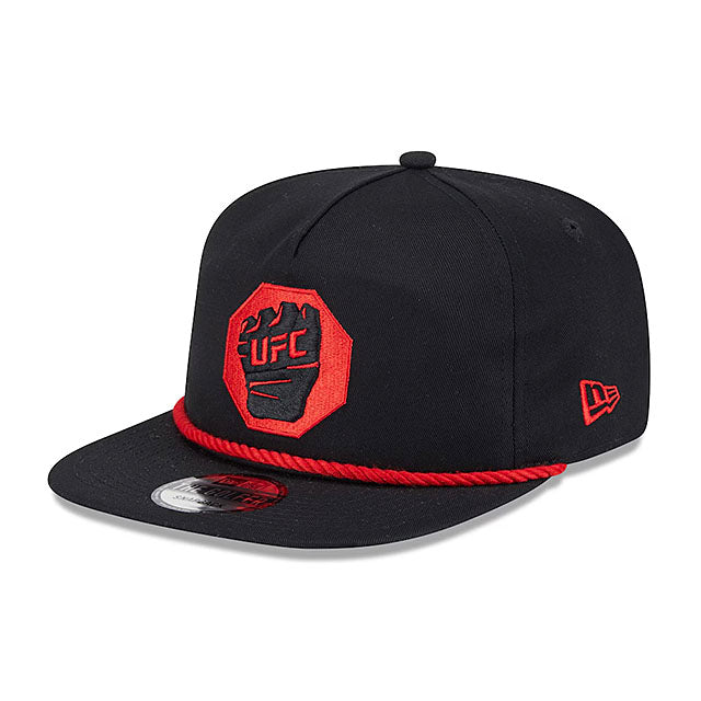 海外取寄 ニューエラ キャップ GOLFER UFC GLOVE SNAPBACK CAP BLACK