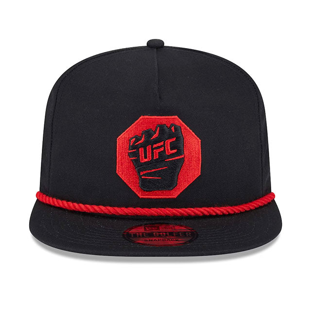 海外取寄 ニューエラ キャップ GOLFER UFC GLOVE SNAPBACK CAP BLACK