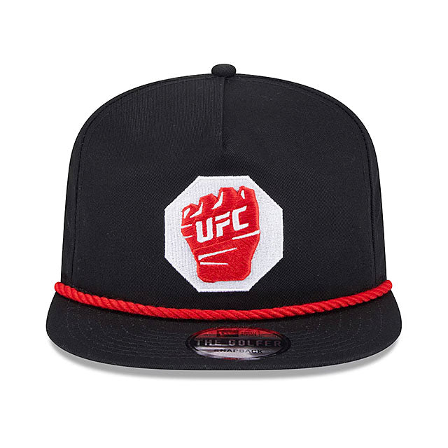 海外取寄 ニューエラ キャップ GOLFER UFC GLOVE SNAPBACK CAP BLACK