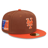 ニューエラ キャップ 59FIFTY ニューヨーク メッツ HARVEST SIDE-PATCH FITTED CAP BROWN ORANGE NEW ERA NEW YORK METS