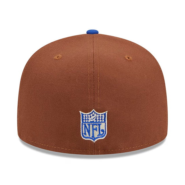 ニューエラ キャップ 59FIFTY デンバー ブロンコス HARVEST SIDE-PATCH FITTED CAP BROWN ROYAL BLUE NEW ERA DENVER BRONCOS