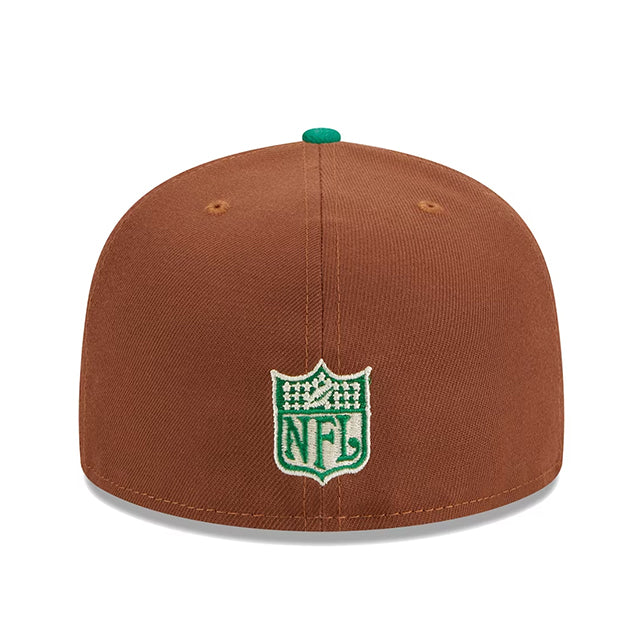 ニューエラ キャップ 59FIFTY フィラデルフィア イーグルス HARVEST SIDE-PATCH FITTED CAP BROWN GREEN NEW ERA PHILADELPHIA EAGLES