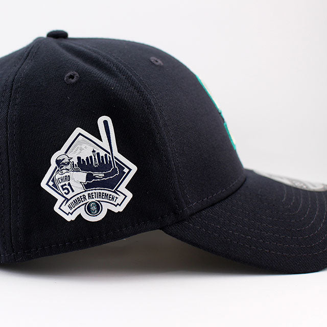 イチロー永久欠番記念モデル ニューエラ キャップ 39THIRTY ストレッチフィット シアトル マリナーズ MLB NUMBER RETIREMENT FLEX FIT CAP NAVY